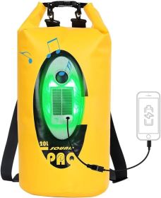 20-Liter Dry Bag With Bluetooth Speaker Solar