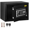 VEVOR Safe Box, 0.8 CU.FT Fingerprint Safe Box for Money w/ 2 Keys & Digital Keypad, Q235 Steel Safe Box for Storing Cash, Jewelry, Pistols, Documents