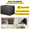 VEVOR Safe Box, 0.8 CU.FT Fingerprint Safe Box for Money w/ 2 Keys & Digital Keypad, Q235 Steel Safe Box for Storing Cash, Jewelry, Pistols, Documents