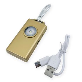 Micro Guard™ Plus Personal Alarm + COB LED Flashlight (Color: Gold)