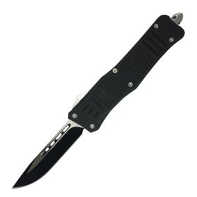 Automatic OTF Knife w/ Belt Clip (Color: Blue Anodized, size: small)