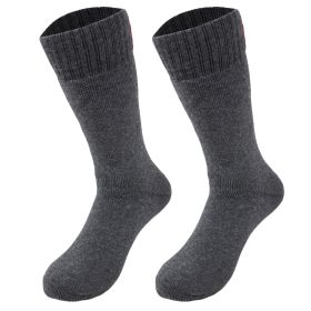 Thermal Insulated Socks for Men Seamless Thermal Socks Shoe Size 8-11.5 1 Pair (Color: Gray)