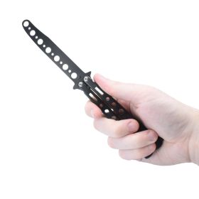 8.75" Butterfly Trainer Knife (Color: Rainbow)