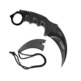 Karambit 7.5" Neck Knife (Model: Purple Galaxy / White Handle)